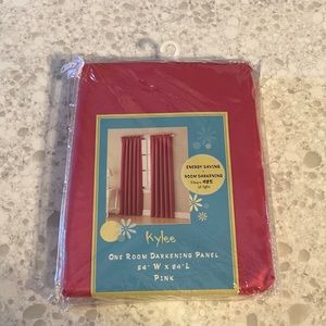 SALE NWT Kylee Pink Curtains One Room Darkening Panel